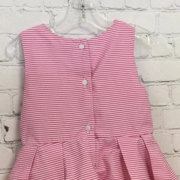 Like New Janie & Jack Pink Stripe Pleated Formal Dress size 3T - Picture 7 of 7